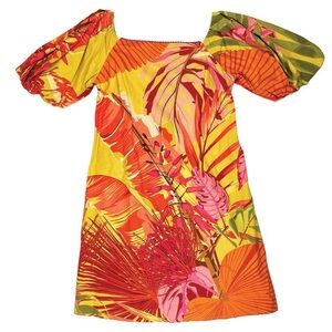 Anthropologie bl^nk tropical dress size small